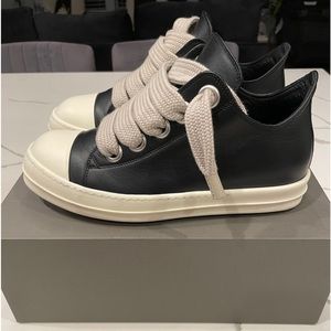 Men’s Rick Owens Low Top Jumbo Laces